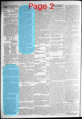 Page thumbnail for Alexandria Gazette