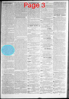 Page thumbnail for Alexandria Gazette