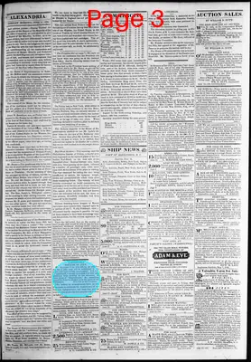 Page thumbnail for Alexandria Gazette