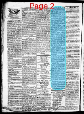 Page thumbnail for Alexandria Gazette