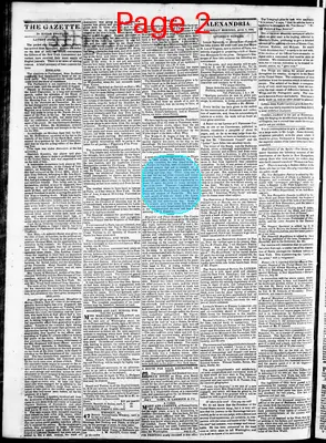 Page thumbnail for Alexandria Gazette