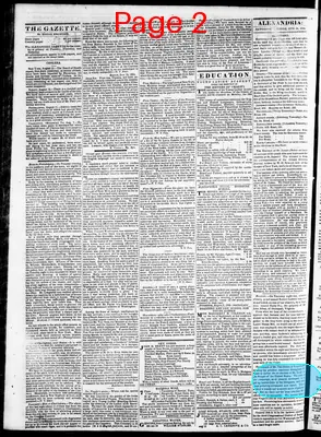 Page thumbnail for Alexandria Gazette