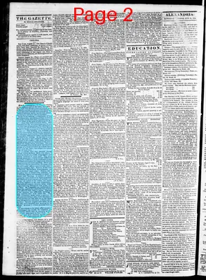 Page thumbnail for Alexandria Gazette
