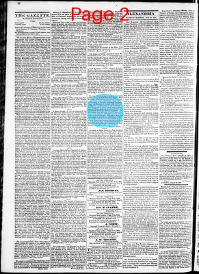 Page thumbnail for Alexandria Gazette