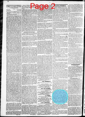 Page thumbnail for Alexandria Gazette