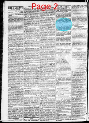 Page thumbnail for Alexandria Gazette