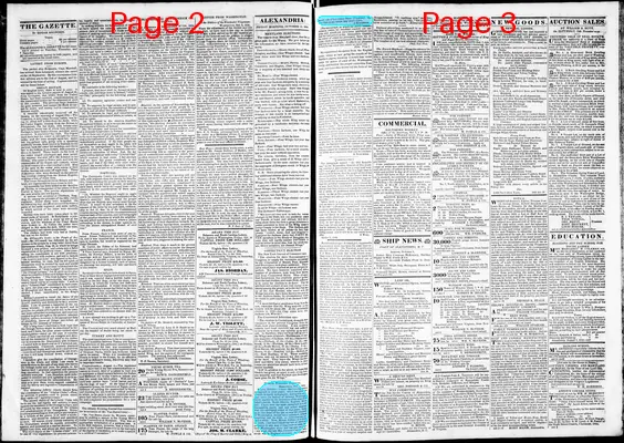 Page thumbnail for Alexandria Gazette