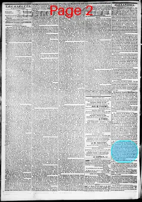 Page thumbnail for Alexandria Gazette