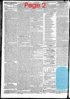 Page thumbnail for Alexandria Gazette