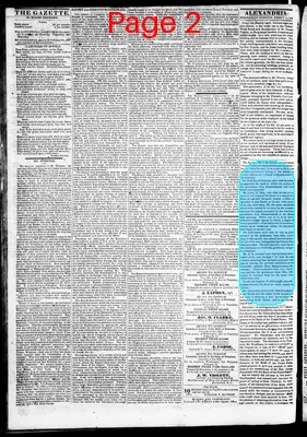 Page thumbnail for Alexandria Gazette