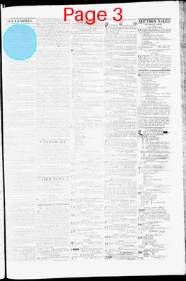 Page thumbnail for Alexandria Gazette