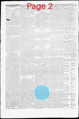 Page thumbnail for Alexandria Gazette