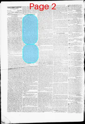 Page thumbnail for Alexandria Gazette