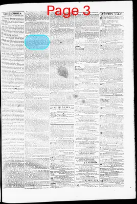Page thumbnail for Alexandria Gazette