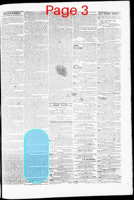 Page thumbnail for Alexandria Gazette