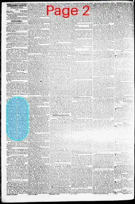 Page thumbnail for Alexandria Gazette