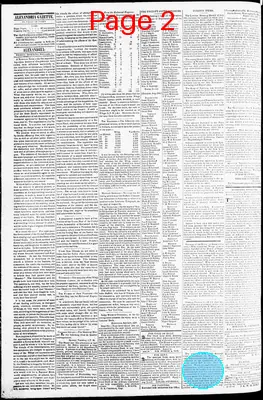 Page thumbnail for Alexandria Gazette