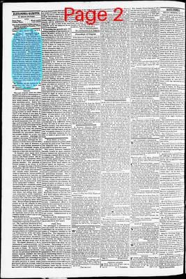 Page thumbnail for Alexandria Gazette