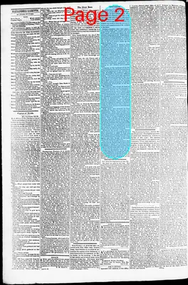 Page thumbnail for Alexandria Gazette