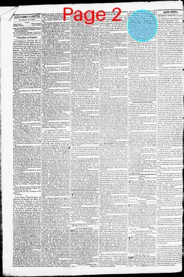 Page thumbnail for Alexandria Gazette