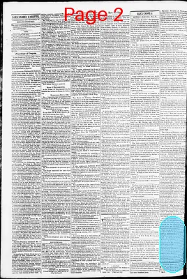 Page thumbnail for Alexandria Gazette