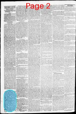 Page thumbnail for Alexandria Gazette