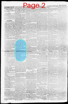 Page thumbnail for Alexandria Gazette