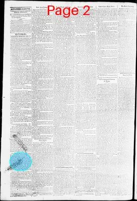Page thumbnail for Alexandria Gazette