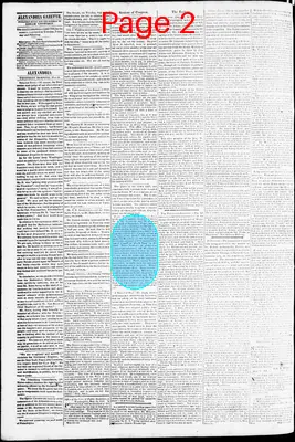 Page thumbnail for Alexandria Gazette