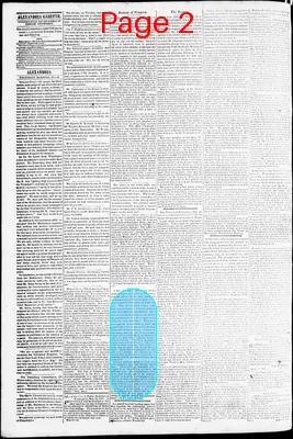 Page thumbnail for Alexandria Gazette