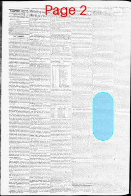Page thumbnail for Alexandria Gazette