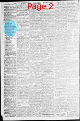 Page thumbnail for Alexandria Gazette