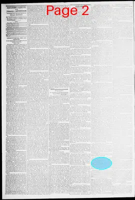 Page thumbnail for Alexandria Gazette