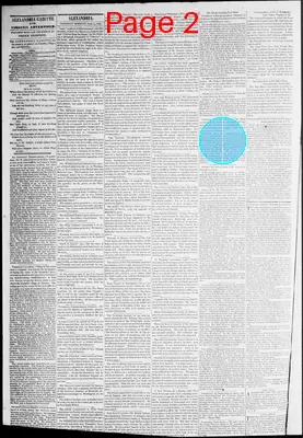 Page thumbnail for Alexandria Gazette