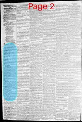 Page thumbnail for Alexandria Gazette