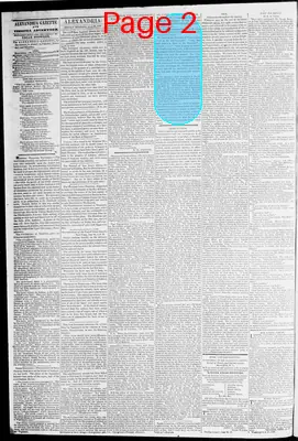 Page thumbnail for Alexandria Gazette