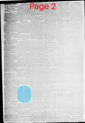 Page thumbnail for Alexandria Gazette