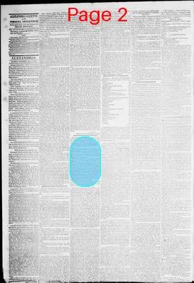 Page thumbnail for Alexandria Gazette