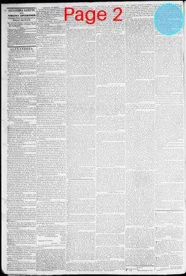 Page thumbnail for Alexandria Gazette
