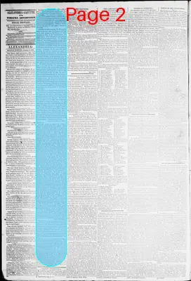 Page thumbnail for Alexandria Gazette