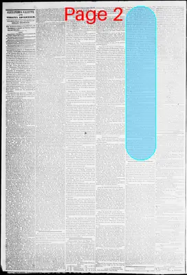 Page thumbnail for Alexandria Gazette