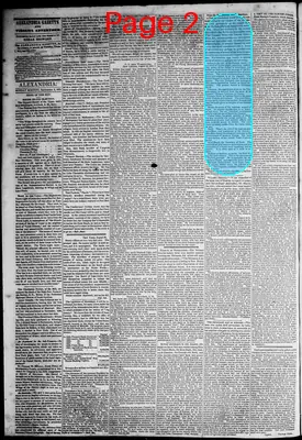 Page thumbnail for Alexandria Gazette