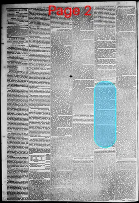 Page thumbnail for Alexandria Gazette