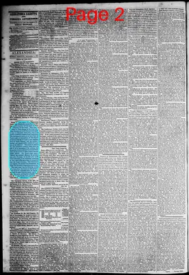 Page thumbnail for Alexandria Gazette