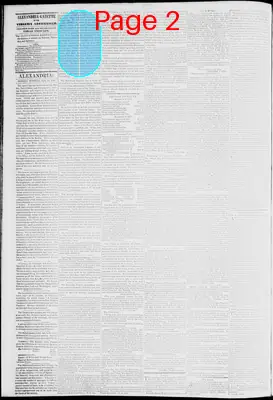 Page thumbnail for Alexandria Gazette