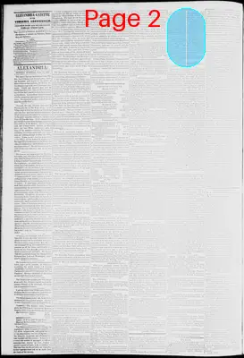Page thumbnail for Alexandria Gazette
