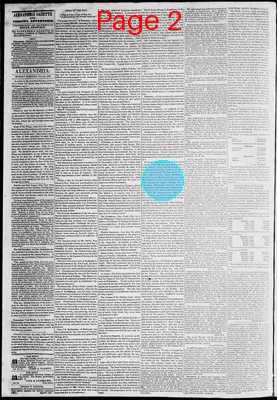 Page thumbnail for Alexandria Gazette