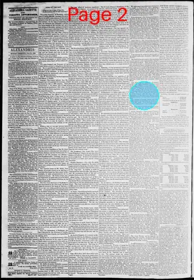 Page thumbnail for Alexandria Gazette