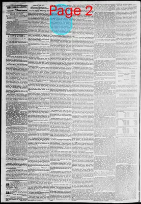 Page thumbnail for Alexandria Gazette