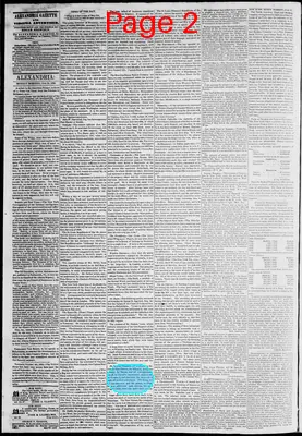 Page thumbnail for Alexandria Gazette